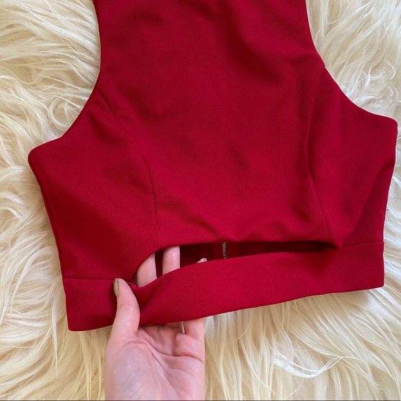 Tiger Mist Cut Out Crop Top - Picture 2 of 5